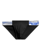 2-pack Men's High-cut Cotton Navy Striped Stretch Briefs