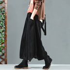 Retro Loose-fitting Casual Skirt For Women