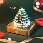 Romantic Christmas Tree 3D Paper Sculpture Calendar 2026 Label Creative Gift Decoration