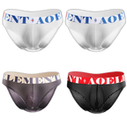 4 Pack Men's Cool Down U Convex Pouch Briefs