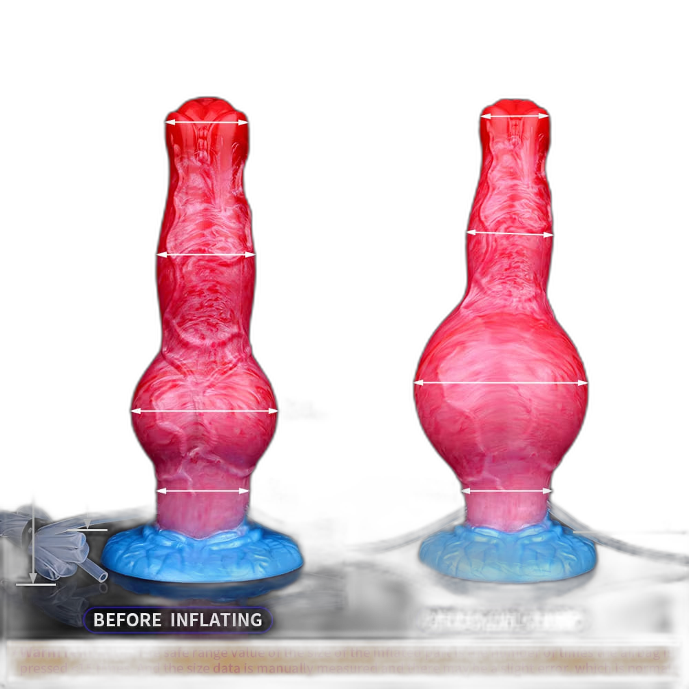 Luna - Inflatable Squirting Knot Dildo
