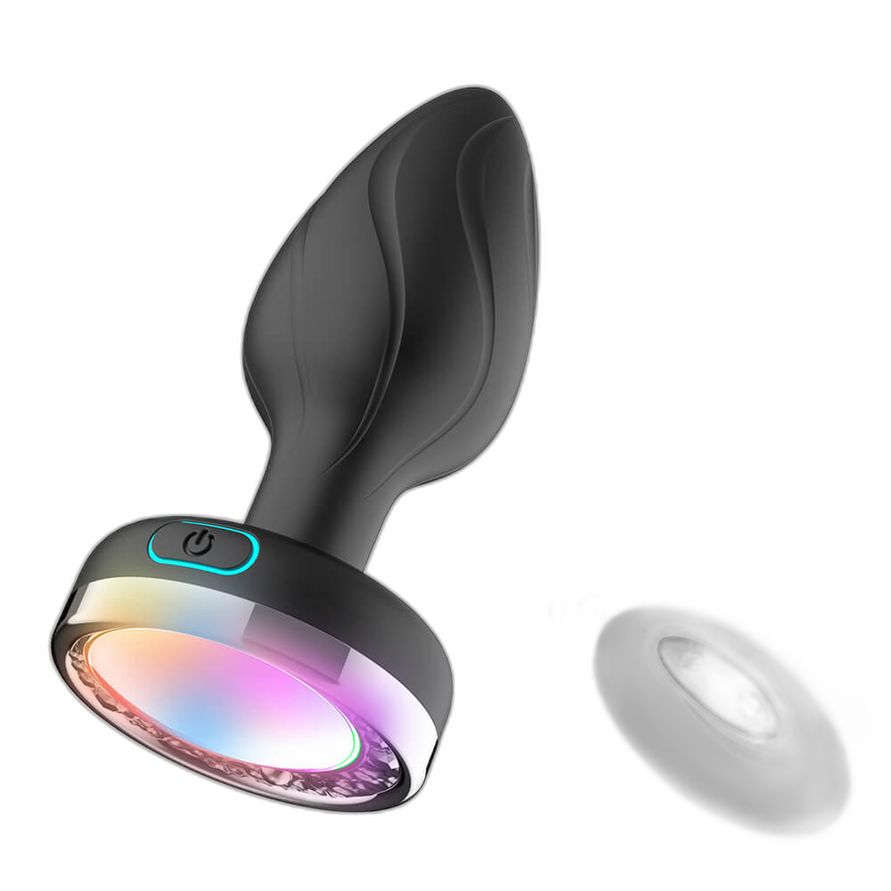 Moon & Antler - Remote Control Light-Up Silicone Vibrating Butt Plug