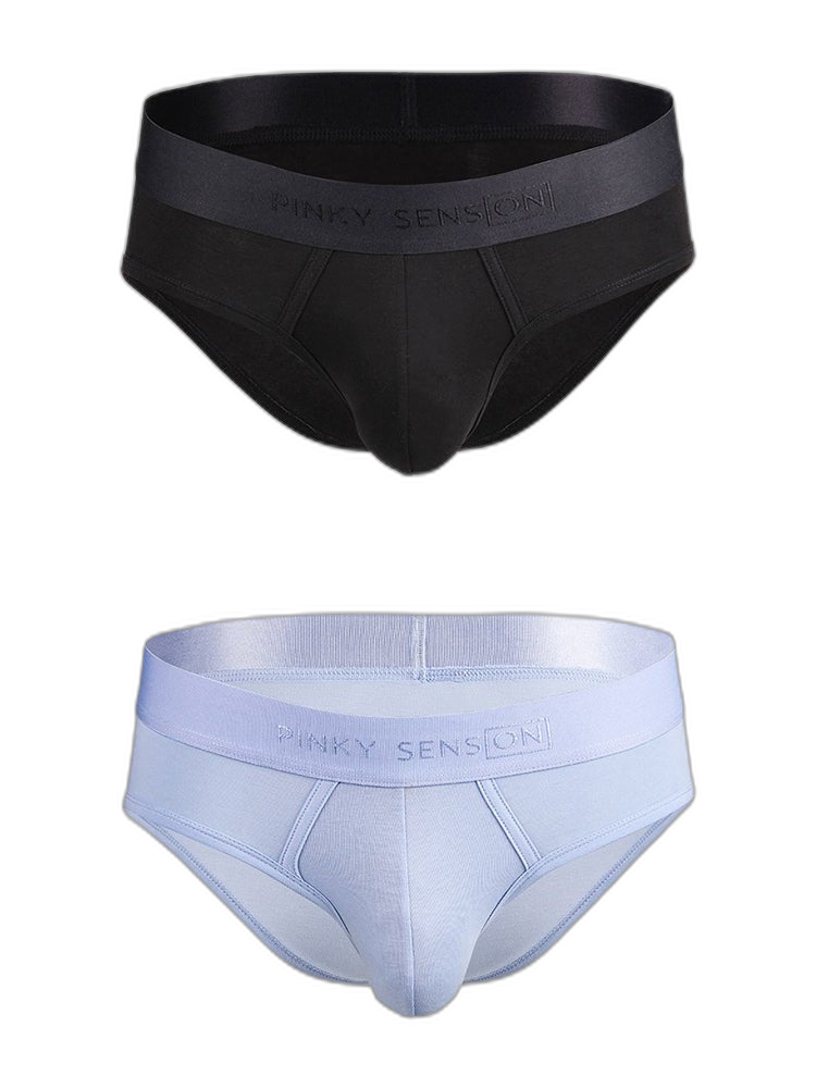 2 Pack Men’s Lightweight Cotton Pouch Briefs