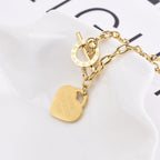 Titanium Steel Heart Love Heart Jewelry Colorfast Christmas Valentine's Day Gift Present