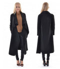 Explosive Long Sleeve Cardigan Jacket Irregular Mid-length Windbreaker