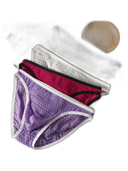 2 Pack Men's Solid-Color Checkered Briefs