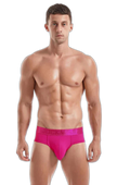 Men's Solid Color Mesh Breathable Sports Fitness Briefs