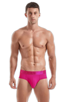Men's Solid Color Mesh Breathable Sports Fitness Briefs