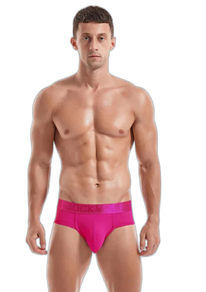 Men's Solid Color Mesh Breathable Sports Fitness Briefs