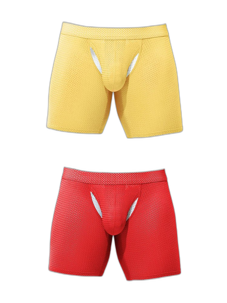 2 Pack Men's Sporty Cut Anti-Chafing Breathable Stretch Fit Midway Briefs