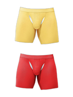 2 Pack Men's Sporty Cut Anti-Chafing Breathable Stretch Fit Midway Briefs
