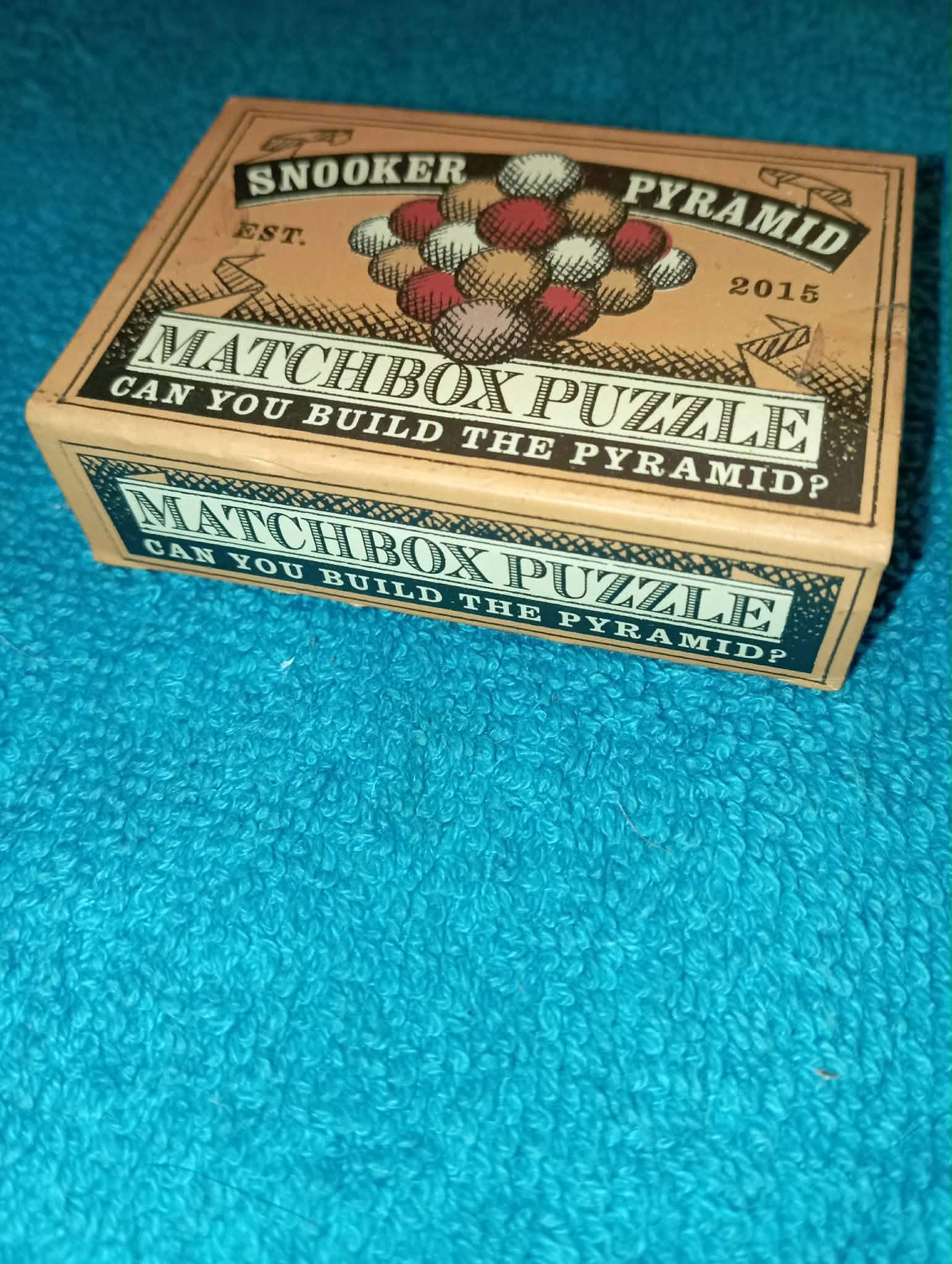 SNOOKER PYRAMID MATCHBOX PUZZLE