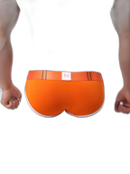 Zipper Belt Printed Cotton Pouch Briefs