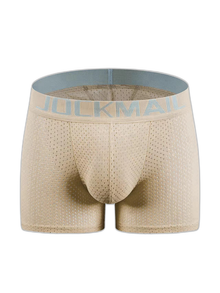 Sponge Cushion Mesh Buttock Boxer Briefs