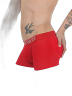 Sponge Cushion Mesh Buttock Boxer Briefs