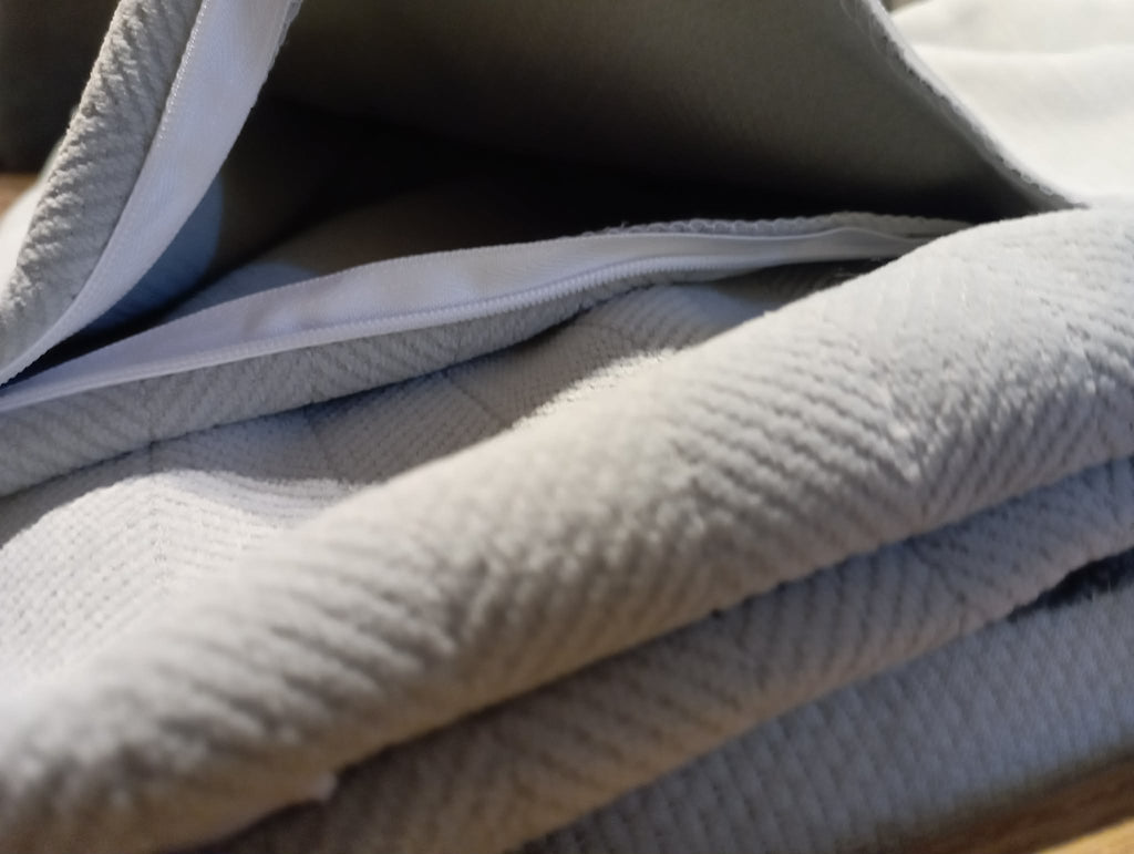 NEW 4 light gray 30x60 bed cushion pillow covers
