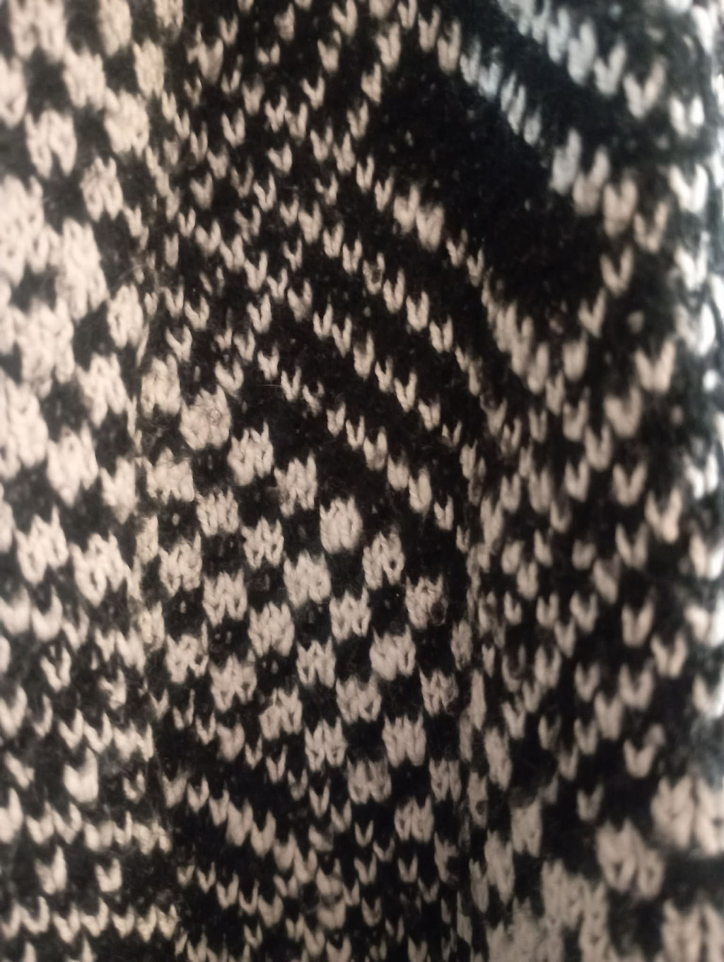 WOMEN'S GEORGE 3/4 JACKET Medium size BLACK AND WHITE