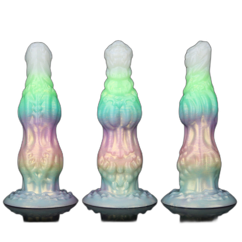 WistKnot – Glow-in-the-Dark Vibrating Dildo with Dog Knot Design