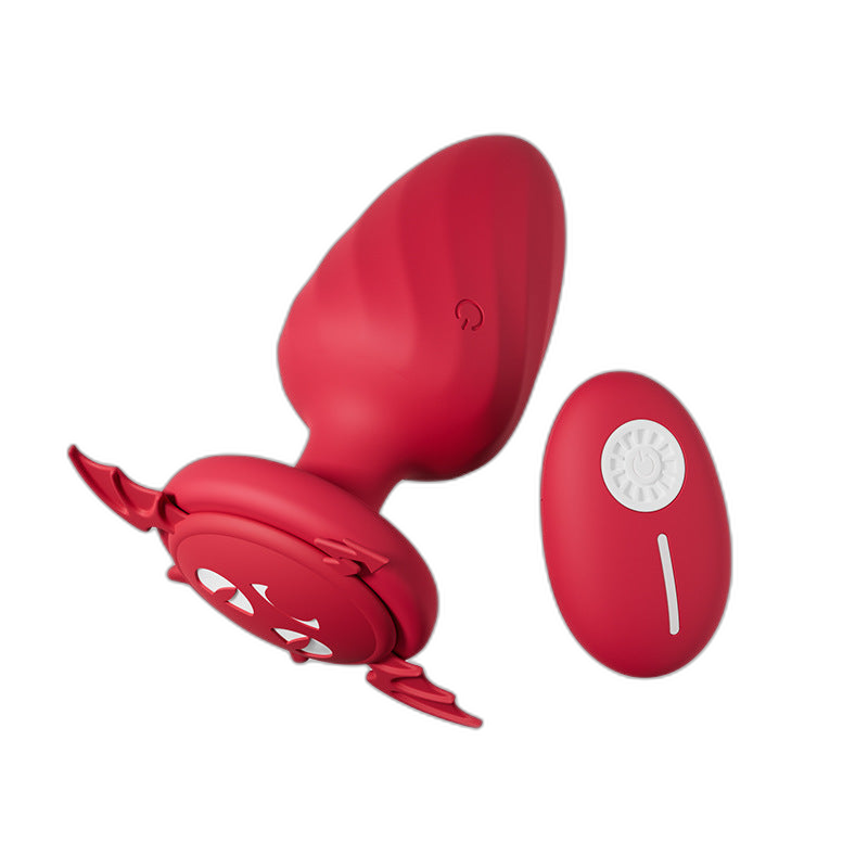 Puck - 12 Frequency Vibrating Butt Plug  - Remote Control Anal Plug - Anal Dilator - Soft Silicone Anal Toy