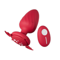 Puck - 12 Frequency Vibrating Butt Plug  - Remote Control Anal Plug - Anal Dilator - Soft Silicone Anal Toy
