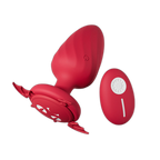 Puck - 12 Frequency Vibrating Butt Plug  - Remote Control Anal Plug - Anal Dilator - Soft Silicone Anal Toy