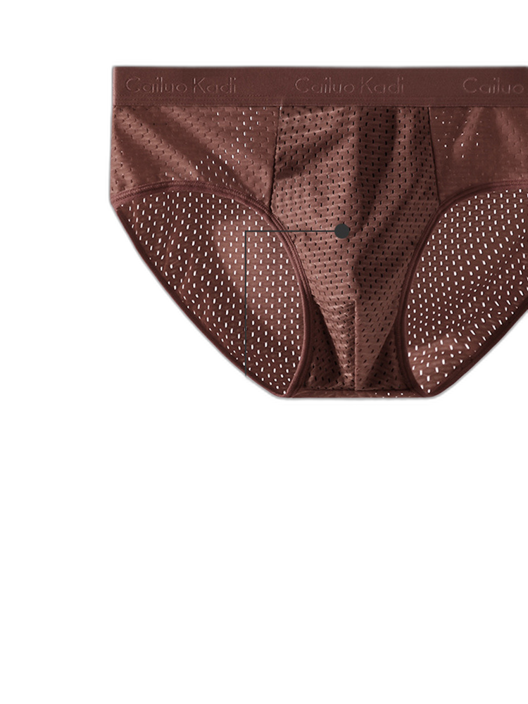 4 Pack Breathable Ice Silk Antibacterial Men's Briefs