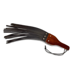 Prowler RED Leather & Wood Fringe Paddle