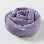 Artistic Sunscreen Solid Color Cotton And Linen Scarf