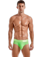 Men's Solid Color Mesh Breathable Sports Fitness Briefs