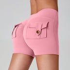 Sports Fitness Workwear Pocket Training Peach Quick-dry Butt-lifting Yoga Pants