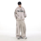 American Vintage Distressed Graffiti Hoodie