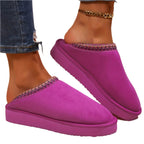 Women's Cozy Winter Indoor Slippers with Soft Anti-Slip Sole and Warm Ankle Slippers