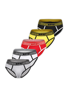 Men’s Spliced Color Pouch Briefs