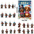 Christmas Countdown Pet Pendant Home Decoration