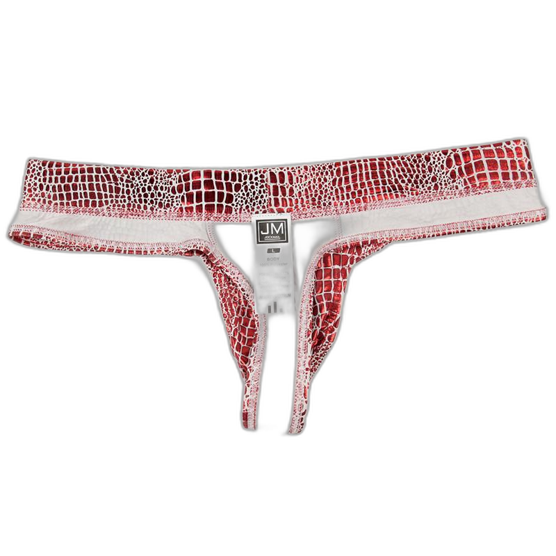 Jockmail Snakeskin Thong