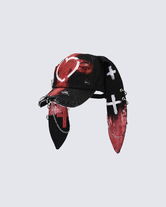 Punk Bunny Ear Baseball Cap
