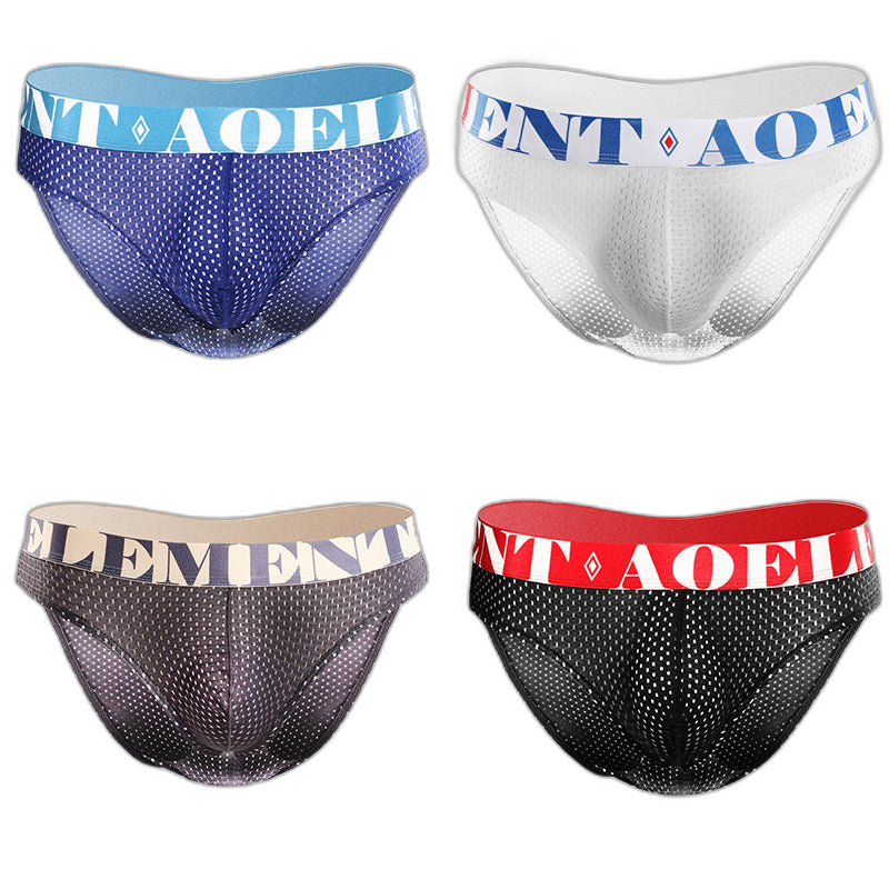 4 Pack Men's Cool Down U Convex Pouch Briefs