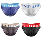 4 Pack Men's Cool Down U Convex Pouch Briefs