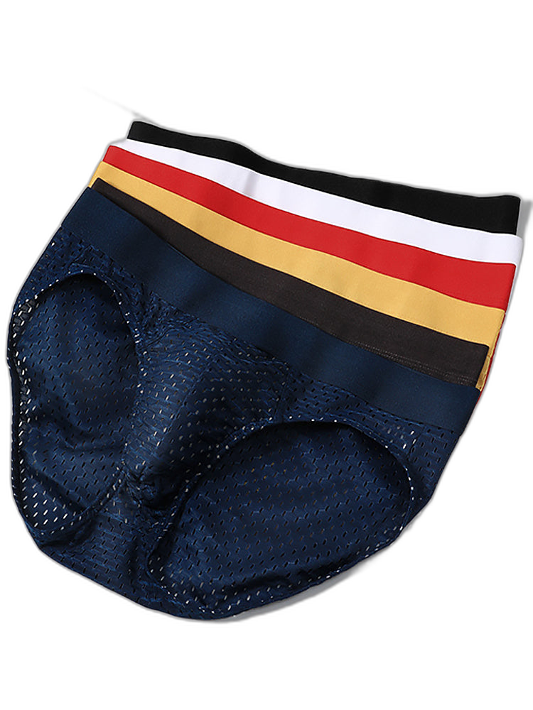 5 Pack Men’s Breathable Briefs In Mesh