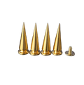 Metal Pup Hood Spikes 10 Pack Gold 10x24mm