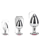 Heart Metal Anal Plug Set - Training Kit