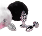 Lola - Bunny Tail Butt Plug - Metal Butt Plug - Anal Sex Toy