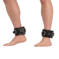 Prowler RED Leather Lockable Ankle Restraints Black