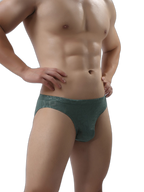 2 Pack Men's Sexy Seamless Solid Color Briefs