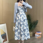 Laid-back Ink-wash Slip Dress