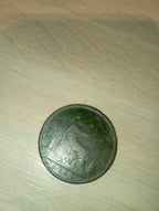 1861 Queen Victoria "Bun Head"ONE PENNY