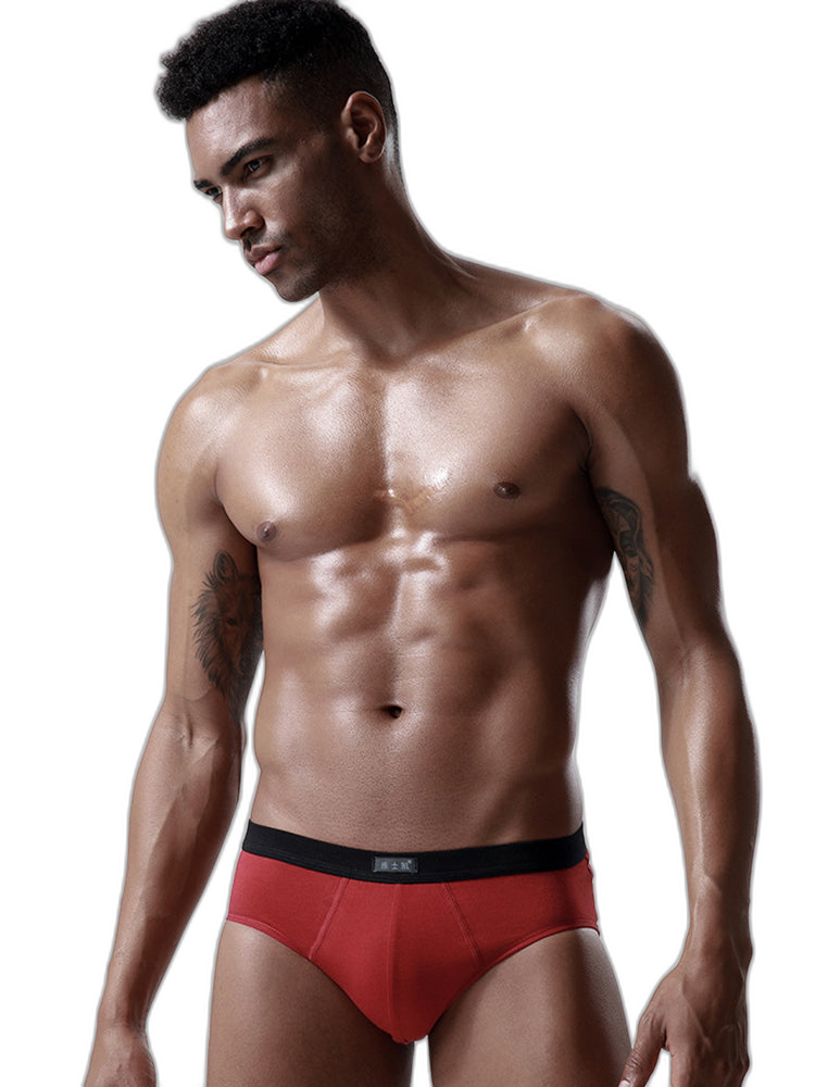4 Pack Cotton Support U Convex Pouch Briefs