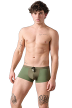 SURGE Swim Thong Trunks - Army Green
