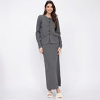 Women's Solid-color Casual Cardigan And Skirt Setsoft And Gentle All-in-one Outfit
