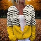 Women's Retro 3D Digital Print Cardigan Sweater Coat